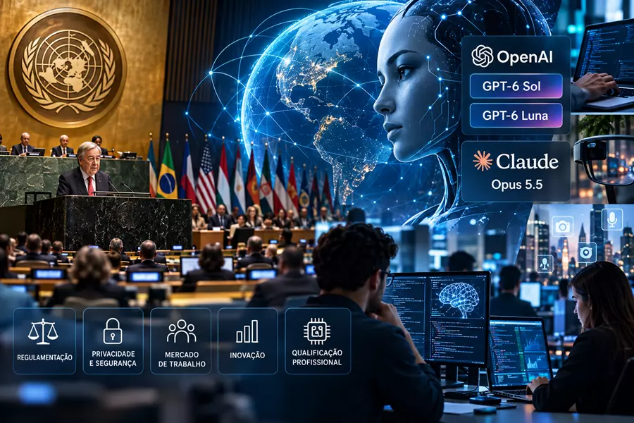 Inteligência artificial avança enquanto mundo debate regras e futuro da tecnologia